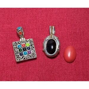 Vintage Premier Designs Interchangeable Pendant Plus One More